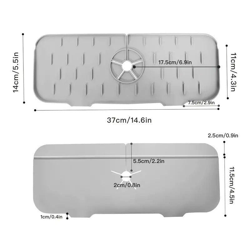 Anti slip and splash water absorption pad for washbasin